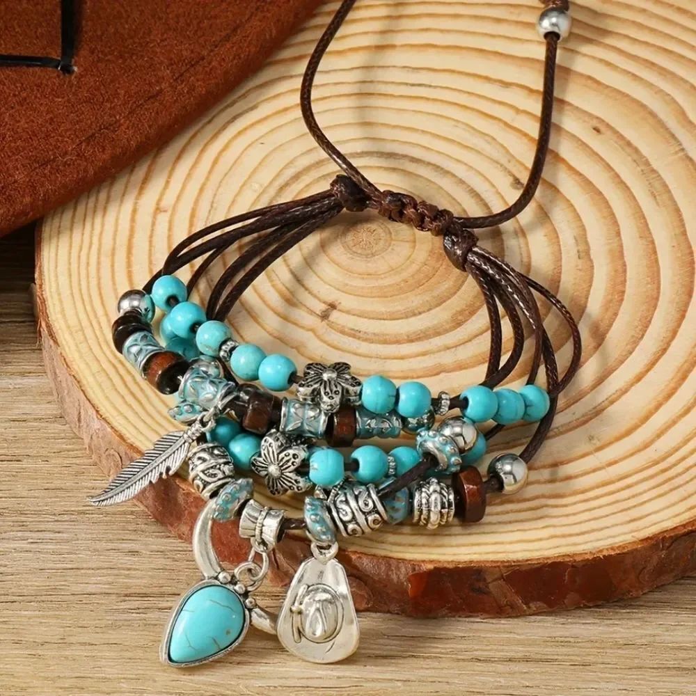 Bohemian Western Turquoise Bracelets